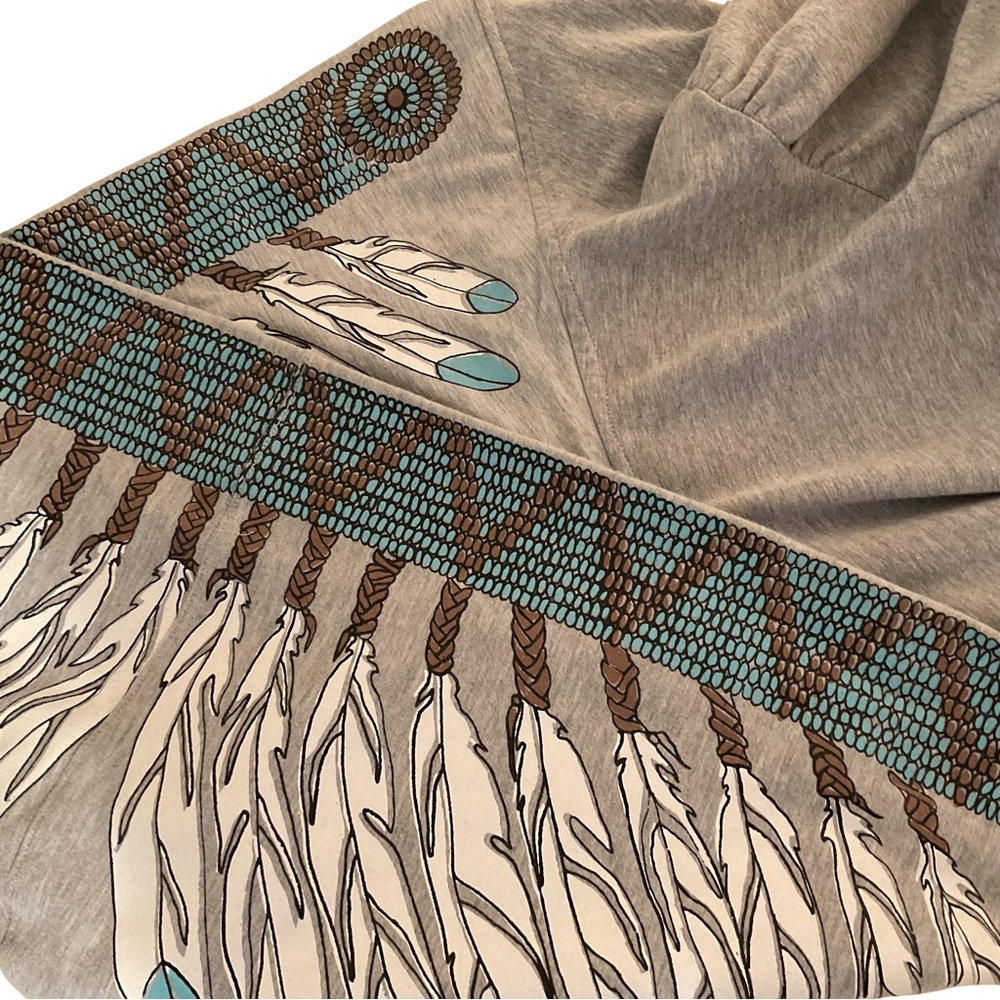 Mara Hoffman Patterned Wrap Hooded Sweatshirt - image 3